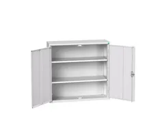 wandkast 1000x1050x350mm 2xStalen bodem sokkel Ral 7035 front Ral 7035