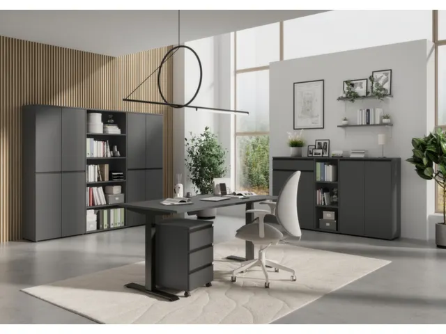 dossierkast,HxBxD 1970x810x400mm,4xhouten legbord,5ordnerhoogte