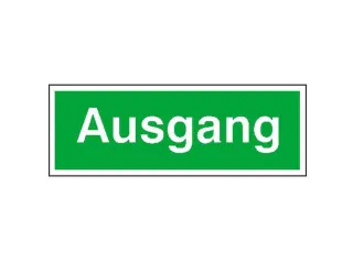 Vluchtroute-aanvullend bord,uitgang,PVC,groen/wit,lang nalichtend - 1