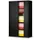 jaloeziedeurkast,HxBxD 1980x1200x430mm,5 OH,romp zwart,front zwart