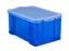 Opbergbox Really Useful 48 liter 600x400x315mm transparant blauw