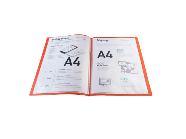 Showalbum PP 10 tas A4 rood