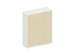 Schuifdeurkast 1540x1200x430mm Romp Wit Decor Front Esdoorn
