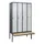 locker met bank,HxBxD 2120x1200x815mm,4vak,vak B 300mm,draaigrendel