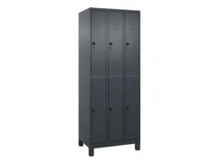 dubbeldekse locker,HxBxD 1950x750x500mm,3x2vak.,vak B 250mm
