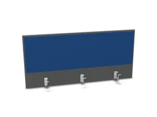 opzetpaneel bureau aanbouw achter MS-donkergrijs BN6016-blauw 1200mm - 1