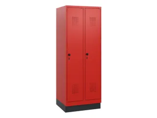 schoollocker,HxBxD 1630x600x500mm,2vak,vak B 300mm,draaigrendel,sokkel - 2