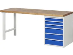 werkbank,HxBxD 890x2000x700mm,beukblad,draagverm. 750kg