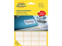 Avery Witte Etiketten Ft 29 X 18 Mm (B X H), 960 Stuks