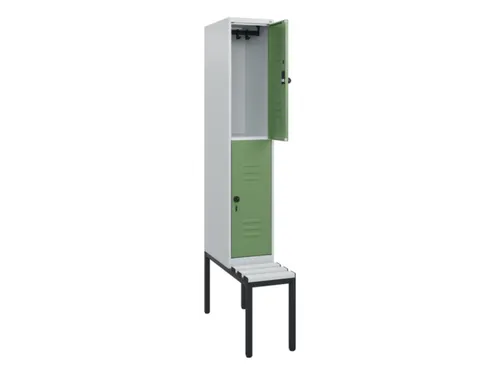 Dubbeldekse dekenkist,HxBxD 1950x300x815mm,1x2vak.,vak B 300mm