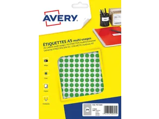 PET08V ronde markeringsetiketten diameter 8 mm groen - 1