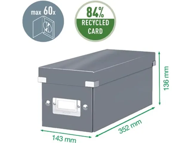 WOW opbergdoos Click & Store ft CD rood