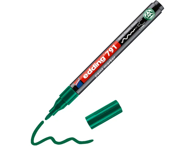 Paintmarker edding 791 PCR op alcoholbasis 1-2mm groen
