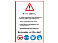 Sticker Koerier protocol A4