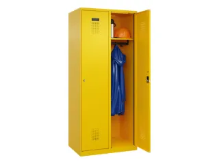 locker,HxBxD 1850x800x500mm,2vak,vak B 400mm,cil.-slot,staand op vloer - 1