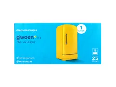 G'woon diepvries zakken 25x 1L