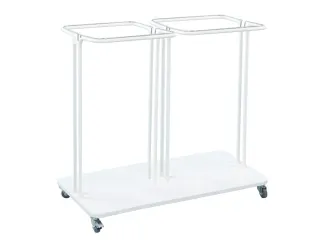 Afvalbak Combo 2x120 liter Wit Saekko Boy - 1