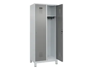 locker,HxBxD 1950x800x500mm,2vak,vak B 400mm,cil.-slot,voeten - 2