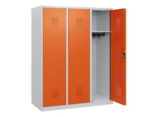 schoollocker,HxBxD 1530x1200x500mm,3vak,vak B 400mm,cil.-slot - 1