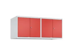 opzetkast,v. locker,4vak.,vak B 300mm,HxBxD 500x1200x500mm,vleugeldeur