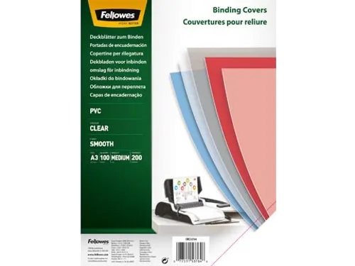 omslagen ft A3 transparant PVC, 200 micron, pak van 100 stuks