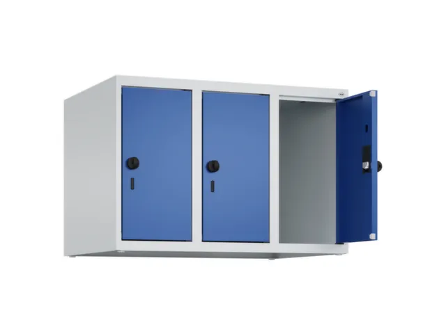 opzetkast,v. locker,3vak.,vak B 250mm,HxBxD 500x750x500mm,vleugeldeur