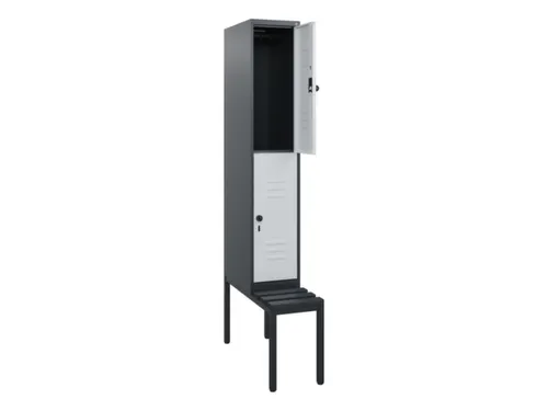 Dubbeldekse dekenkist,HxBxD 1950x300x815mm,1x2vak.,vak B 300mm