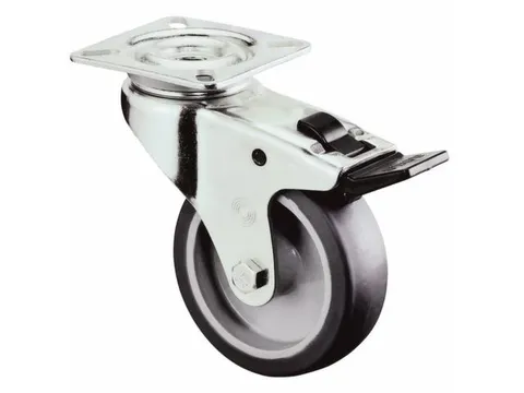 Zwenkwiel Dubbele Vastzetter 50kg Plaat 75x24mm Thermoplast Spoorvrij