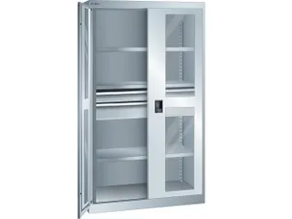 zwaarlastkast met openslaande deuren,HxBxD 1950x1100x641mm,lak RAL7035 - 3