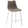 Barkruk mySOLO 4-poten RVS met Zitting kunstleder Vintage Modder