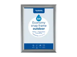 Europel Kliklijst Economy Outdoor A4 Zilver 25 mm waterdicht
