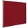 Prikbord Bulletin Rood 90x180cm Softline Profiel 16mm