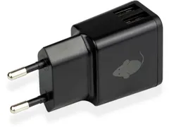 Dual Usb Oplader - Zwart