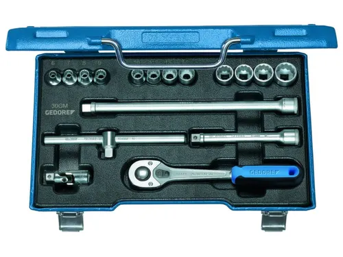 D 30 GMU-10 Dopsleutelset 3/8 inch 17-delig UD profiel 6-19mm