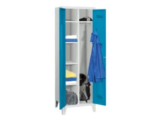 kleding-/wasgoedkast,HxBxD 1850x600x500mm,RAL7035,front RAL5012 - 3