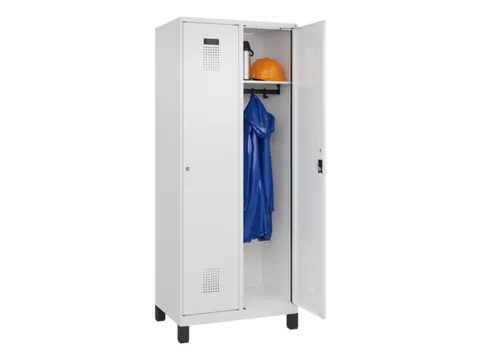 locker,HxBxD 1950x800x500mm,2vak,vak B 400mm,cil.-slot,voeten