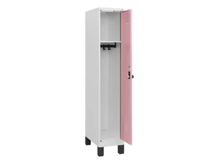 schoollocker,HxBxD 1630x300x500mm,1vak,vak B 300mm,draaigrendel,voeten - 1