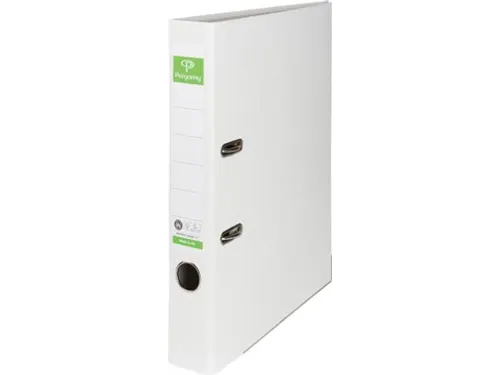 ordner, voor ft A4, uit Recycolor papier, rug van 50mm wit