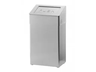 Afvalbak RVS Anti-fingerprint 18 Liter Gesloten - 2