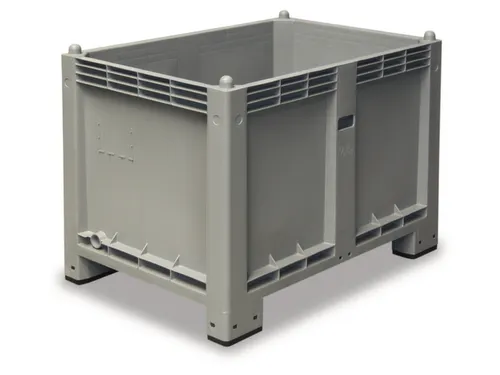 Maxi-container 550 Liter HxBxD 850x1200x800mm Pp 4Voeten Grijs