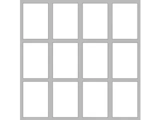 Vitrine Binnen 12xa4 Schrijfbord 960x980x35mm - 3