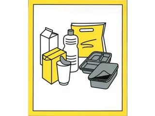 Pictogram Stickers Voor Afvalverzamelaar 6 Symbolen - 3