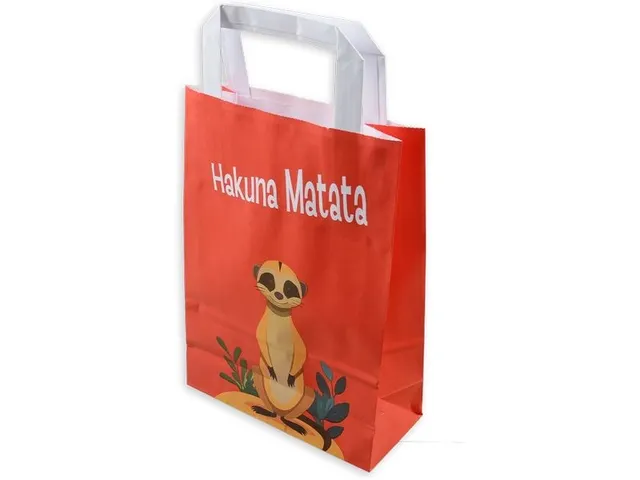 Sac papier Elco Color 18x8x26 cm suricates kraft 90gr 50pcs
