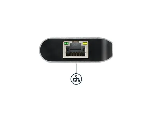 USB-C Multiport Adapterdraagbaar USB-C dock met 4K HDMI GbE en SD