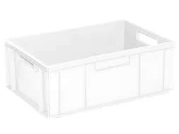 Euronorm Stapelkrat Pe 220x600x400mm 43liter Wit