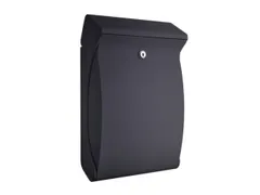 muurbrievenbus,kunststof,antraciet,HxBxD 419x271x129mm,inworp boven