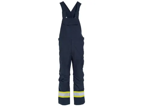 Tranemo 6086 Amerikaanse overall, blauw/geel, maat 27, per stuk