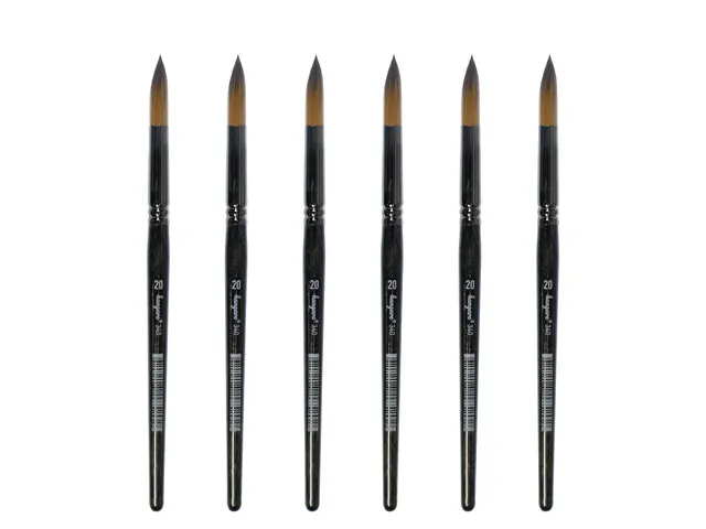 Penseel Kangaro Serie 340 rond Nr. 20 synthetisch doos 6 stuks