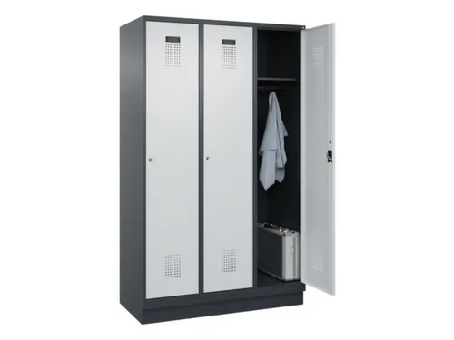 locker,HxBxD 1950x1200x500mm,3vak,vak B 400mm,cil.-slot,sokkel