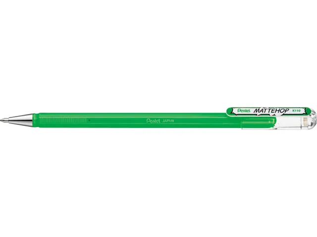 Roller gel Pentel Mattehop K110 Medium vert